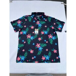 Chubbies The‎ Electric Flowers Performance Polo Shirt Mens XXL Floral Print